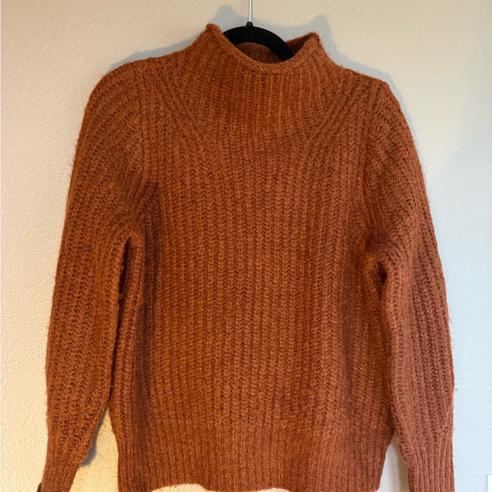 Madewell Wool Mix Sweater - Warm Rust